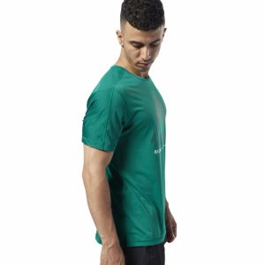 Reebok One Series Training ACTIVCHILL Move T Shirt Herren - Grün - DE 476-UZX